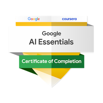 Google AI Essentials certification badge